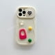 thumbnail image 1 of Funda De Teléfono De Onda Preciosa De Corazón 3D Para IPhone 11 12 13 14 Pro Max 14Plus 14Pro 13Pro 12Pro 12Promax 13Promax Silicona Lindo Protector De Cámara Extraíble Cubierta Trasera Suave, 1 of 4