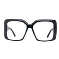 thumbnail image 2 of Cypress, Black Large Oversized Reading Glasses, Women Readers, High End Reading Magnifying eyeglasses, Big Square optical Frames, 2 of 3