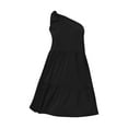 Short Party Dresses for Juniors Women Personality Solid Color Dress