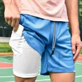 thumbnail image 3 of Short Gym Con Licra Deportiva 2 En 1 Bolsa Celular Moda, 3 of 7
