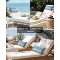 thumbnail image 6 of Pack of 4 Outdoor Lumbar Pillow Covers 11x16 Inch, Colorful Stripe Waterproof Throw Pillow Covers Set, Modern Teal Blue Green Vertical Striped Decorative Cushion Cases for Patio Porch Car, 6 of 7