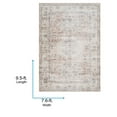 thumbnail image 2 of Livabliss Washable Rugs for Living Room, 7x9 Lavable Traditional Ivory Area Rug, Bedroom Dining Room Home Decor Stain Resistant Carpet (7'6" x 9'5"), 2 of 6