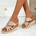 thumbnail image 6 of Samickarr Summer Slippers For Women Indoor And Outdoor Wide Women's Thick Sole Shoes Ladies Beach Sandals Summer Non-Slip Causal Slippers, 6 of 8