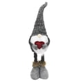 thumbnail image 1 of Kearding Gnomo de Navidad Decoración de felpa Adorno de elfo de Navidad multipropósito Muñeco de gnomo de Navidad con pierna telescópica para Kits de decoración para fiestas Gris Kearding HA027128-01, 1 of 6