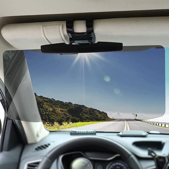 Sun Visor Extender for Cars, Car Visor Extender Sun Blocker, Adjustable Visor Extension for Car Visor from Sun Glare, Snow Blindness and UV, Clip on, Universal (Black,1 Pack)