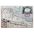 thumbnail image 2 of Ortelius 32x24 Black Ornate Wood Framed with Double Matting Museum Art Print Titled - Ancient Africa - Ortelius 1570, 2 of 4