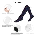 thumbnail image 5 of Rateoe Colored Hearts Compression Socks for Women and Men 20-30mmHg-Circulation Support Socks Knee High Nurse Pregnant Running Medical and Travel Athletic, 5 of 7