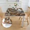 thumbnail image 2 of HAOXIT  Table Cover Decorative Tablecloth Washable Rectangle Tablecloths, Wedding, Banque, Kashmir Paisley - Thanksgiving/Christmas 36*36, 2 of 7