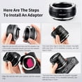 thumbnail image 4 of K&F CONCEPT Lens Mount Adapter PK-L Manual Focus Compatible with Pentax K(PK) Lens to L Mount Camera Body, 4 of 9