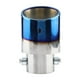 thumbnail image 2 of Tubo de escape del automóvil, acero inoxidable azul cromado Tubo de escape recto universal del automóvil Punta del silenciador trasero Cola de la cola de escape Punta del silenciador EOTVIA  NO, 2 of 6