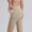 Khaki, variant on High Waisted Bottoms for Women Solid Color Stylish Elastic Waist Yoga Shorts Comfortable Breathable Beach Sports Run XL Khaki