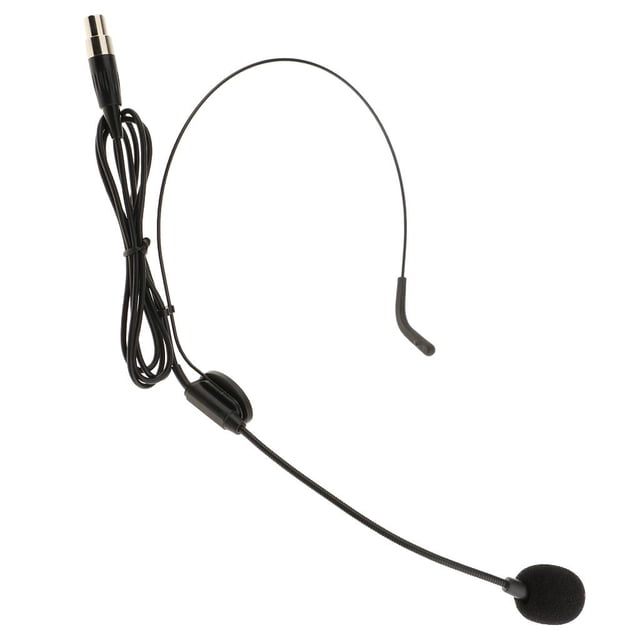 Conector de Auriculares shamjiam Diadema con Micrófono XLR 4Pin Cabeza micrófono