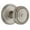 Silver, variant on Grandeur 812807 Georgetown Solid Brass Rose Passage Knob Set - Bronze