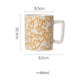 thumbnail image 2 of Taza de café de cerámica de gran capacidad for desayuno de avena, 400 ml, 2 of 6