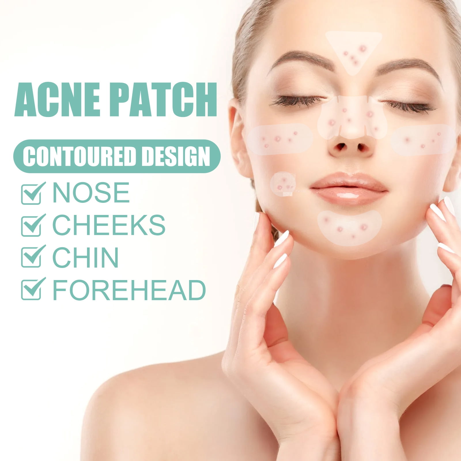 Alvantor Acne Patches Hydrocolloid Pimple Patches for Face, Zit Cover Invisible Spot Stickers, 132Patches