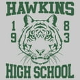 thumbnail image 2 of Netflix Men's Stranger Things Hawkins High School Tiger 1983 Sweatshirt Athletic Heather Large, 2 of 4