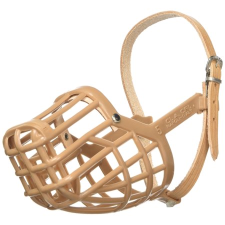 UPC: 0024764999325 | OmniPet Leather Brothers Italian Basket Dog Muzzle Tan Size 5