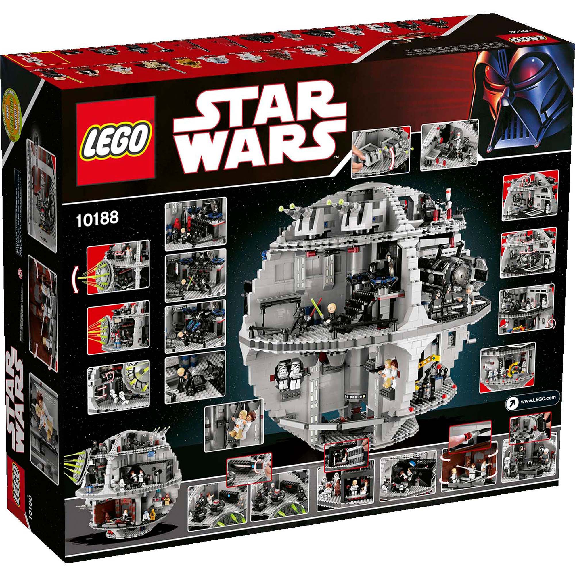 Lego Star Clone Wars 10188 DEATH STAR Discontinued Leia Han Solo Darth Vader NEW 