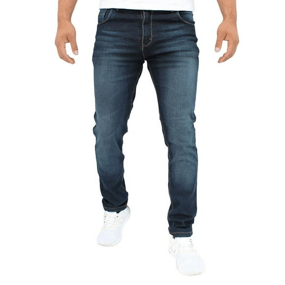 Pantalón de mezclilla stretch John Silver Corte skinny Color azul verdoso