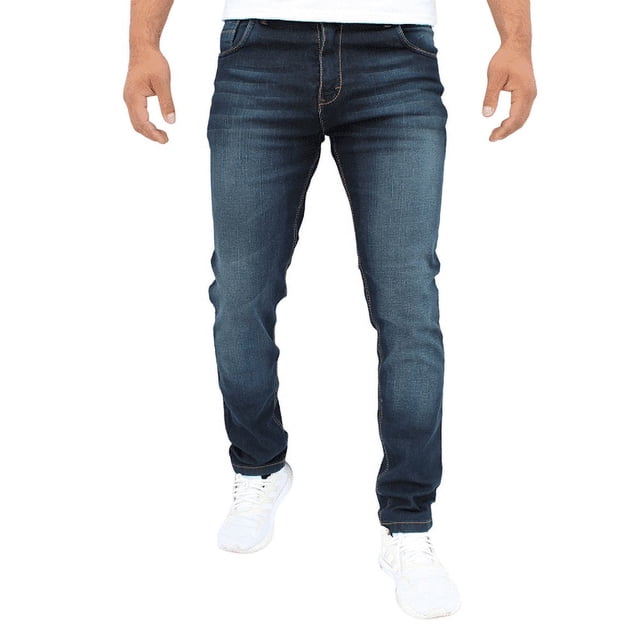Pantalón de mezclilla stretch John Silver Corte skinny Color azul verdoso