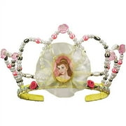 Beauty And The Beast Costume Fairy Princess Belle Queen Gold White Pink Tiara