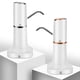 thumbnail image 4 of Dispensador de agua, bomba de agua portátil, minibomba de agua eléctrica en barril, recargable por USB, interruptor para botella de bebida eléctrica, color plateado, 4 of 5