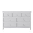 thumbnail image 2 of Karo 48 Inch Modern Tall Dresser Chest with 7 Drawers, Crisp White Finish- Saltoro Sherpi, 2 of 5