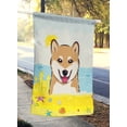 thumbnail image 2 of Carolines Treasures BB2093CHF Shiba Inu Été Plage Toile Maison Drapeau, 2 of 4