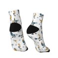 thumbnail image 4 of Bingfone Farm Roosters Design Patterned Men'S Women'S Casual Cotton Socks, 4 of 9