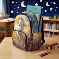 thumbnail image 3 of Jeiento Horse Flowers 17 Inch Schoolbag Set 4-Piece Lunch Bag Pencil Case Water Bottle Holder Lightweight Large Capacity Backpack for Boys Girls Students Back to School, 3 of 7