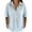 Blue, variant on Womens Striped Shirts Summer Fashion Casual Striped Short Sleeve Lapel T Shirt Everyday Wear Grey S