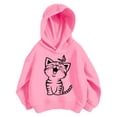 thumbnail image 3 of SJLDQY Girls Hoodies Casual Hooded Sweatshirt Long Sleeve Cat Graphic Pullover Tops Size 7-8 Years, 3 of 3