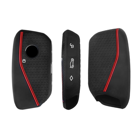 2PCS for BMW Key Fob Cover, Soft Silicone Key Case for BMW 2024 2023 2025 7 Series IX I5 M60 X5 X7 X6 IX I7 Car Key Protector