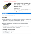thumbnail image 2 of Glove Box Light Bulb - Compatible with 2001 - 2006 Chevy Silverado 3500 2002 2003 2004 2005, 2 of 2