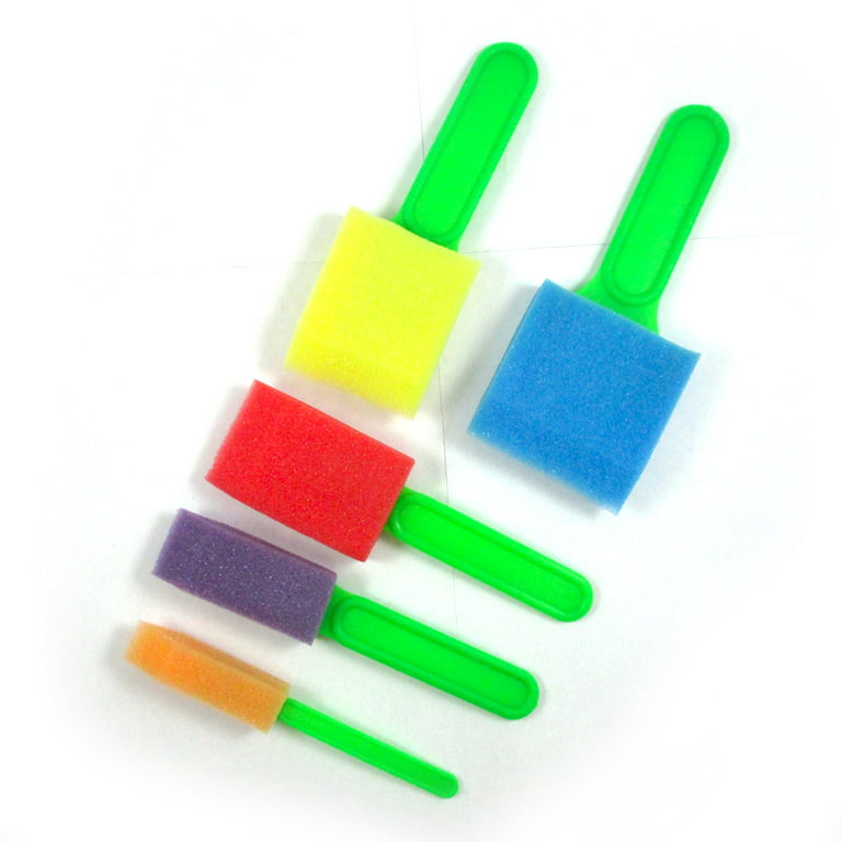 25pcs Portable Practical Educational Sponge Paint Brushes Kids