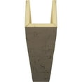 thumbnail image 3 of 4"W x 6"H x 18'L 3-Sided (U-beam) Hand Hewn Endurathane Faux Wood Ceiling Beam, Burnished Honey Dew, 3 of 23