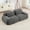 Gray, variant on Jopath 82" Oversized Corduroy Loveseat Sofa, Comfy 2-Seater Couch For Free Combo Separation Curved Armrests Anti-Slip Design High-Resilience Sponge For Living Room & Bedroom