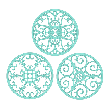 Silicone Trivet, Trivet for Hot Dishes, Hot Pads for Kitchen, Non-Slip & Heat Resistant, Turquoise