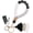 Black, variant on Beaded Keychain with Tassel, Silicone Key Ring Bracelet, Cute Boho Car Key Chain Wristlet for Women[w34691]