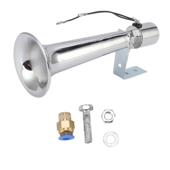 Klaxon, Klaxon Universel pour Voiture Klaxons Fort Klaxons Super Fort 180DB Trompette Simple Klaxon pour Véhicules Trains Bateaux DC 12-24V