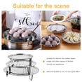thumbnail image 3 of CIMAXIC 1 Set of Steam Plate Steamer Rack Steaming Dish Food Plate Cooker Rack,9.45"X9.45"X1.97", 3 of 5