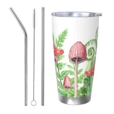 

Matuu Amanita Fly Agaric for 20oz Durable Thermal Cups Keep Drinks Cold and Hot Insulated Car Mug with Lid-Straw Three-piece Set