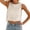 A-White617, variant on Bibifish Womens Tank Tops Crew Neck Sleeveless Casual Tops Cropped Side Tie Scalloped Hem Embroidered Summer Basic Tops