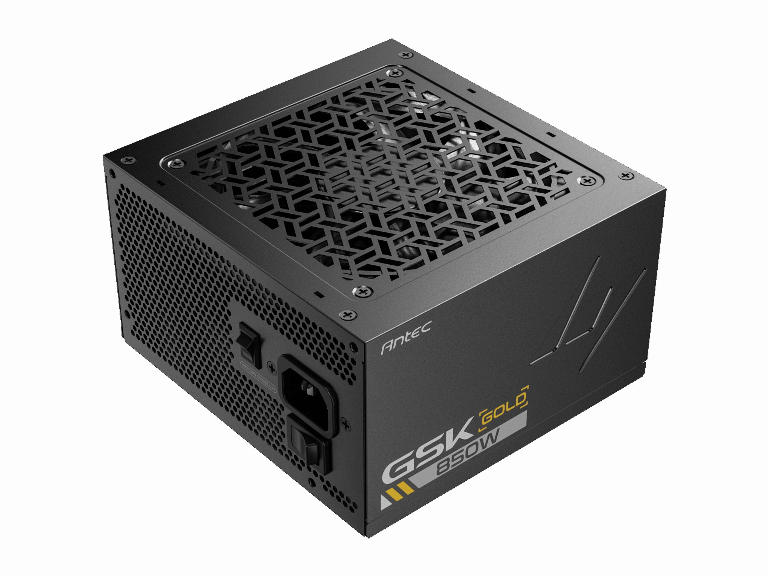 ANTEC GSK850 V2 ATX3.1, 750W Full Modular PSU, 80 PLUS Gold Certified, PCIE 5.1 Support, PhaseWave Design, Zero RPM Manager, 120mm Silent Fan, 10-Year Warranty, High-Quality Braided Cable