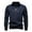 J01#Blue, variant on RMGVDSD Men's Quarter Zip Pullover Sweater Winter Stand Collar Zip Up Lined Slim Fit Knit Sweater Jacket Warm Casual Outwear Pullover Top Trendy Polo Sweater