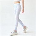 thumbnail image 2 of KPOPLK Girls Yoga Leggings Flared High Waisted Pants for 3-12 Years Teen Slim Workout Legging Pants Blue,Size 6-7 Years, 2 of 6