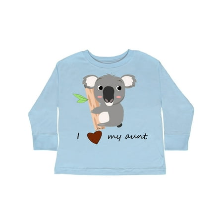 

Inktastic koala (i love my aunt) Gift Toddler Boy or Toddler Girl Long Sleeve T-Shirt