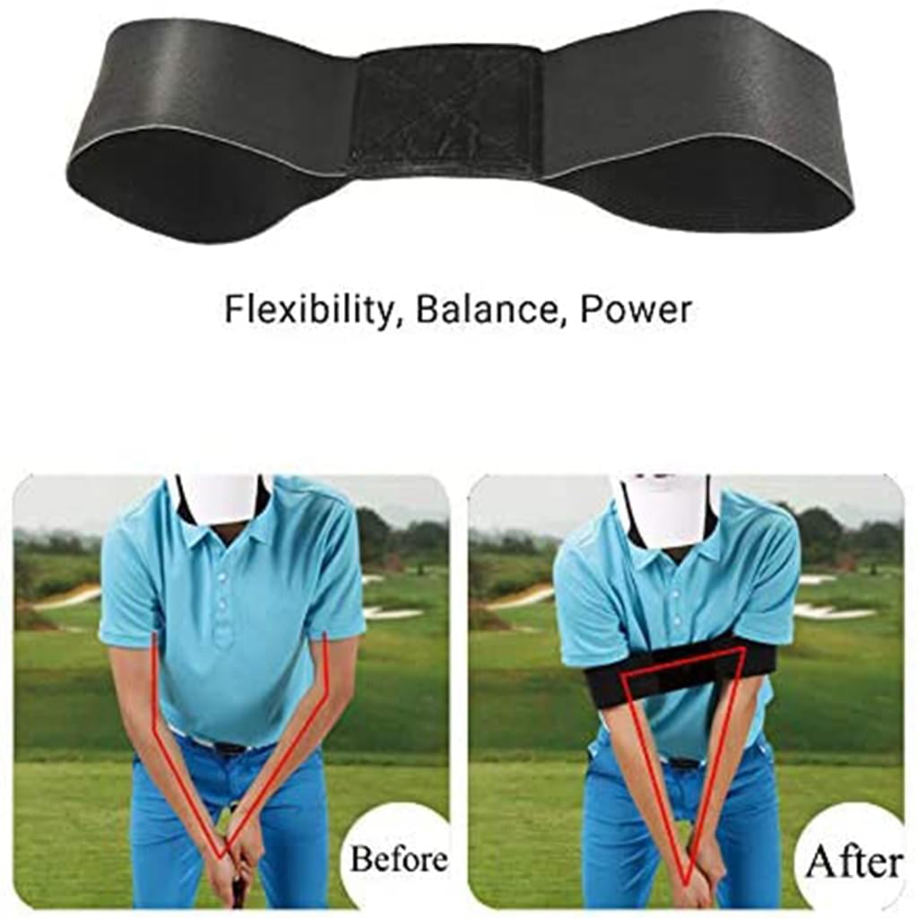 Entraîneur De Swing De Golf 'Straight Away' - Bras Droit, Coude Fixe, Couleur Grise, Neuf
