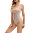 thumbnail image 4 of INSPIRE CHIC Women's 3 Rows Waist Cincher Body Shaper Butt Tummy Control Full Shapewear Bodysuit L Beige, 4 of 5