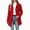 Red, variant on Trikvn Long Trench Coat for Women Trun Down Collared Classic Button up Long Sleeve Jacket with Pockets for Fall Winter Daily Business Casual